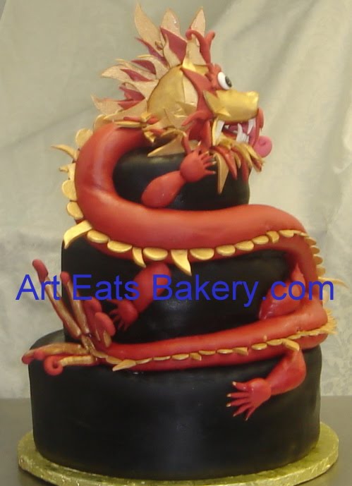 pictures of Red Themed Wedding Cakes 
