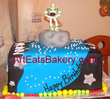  Story Birthday Cake on Toy Story Custom Kid   S Fondant Birthday Cakes For Twins  One Is