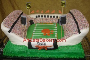 Custom Birthday Cakes on Clemson Death Valley Statium Custom Birthday Cake   Arteatsbakery